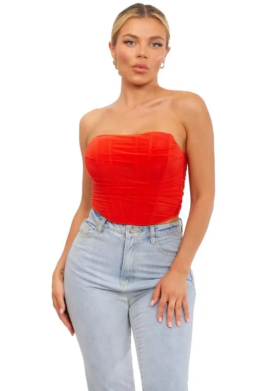 Bianca Tube top, red